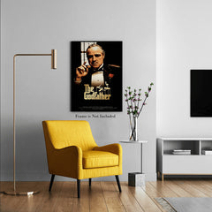 Classic “The Godfather” Movie Poster Canvas – Vintage Wall Art for Living Room