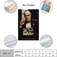 The Godfather Classic Movie Poster Canvas Wall Art Decoration Prints for Living Room Home Bedroom Decor Painting