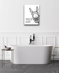 Funny Donkey "Nice ASS" Pop Art Canvas
