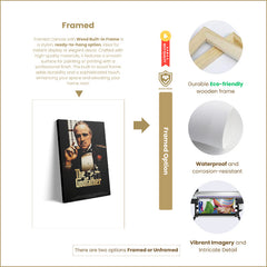 Classic “The Godfather” Movie Poster Canvas – Vintage Wall Art for Living Room