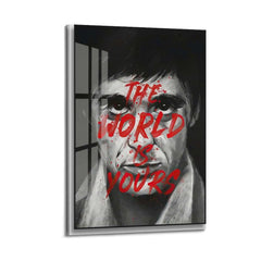 The World Is Yours - Scarface Inspired Canvas Art | Premium Movie Poster
