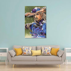 JoJo's Bizarre Adventure Steel Ball Run Gyro Zeppeli Canvas Art Poster
