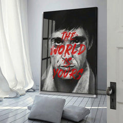The World Is Yours - Scarface Inspired Canvas Art | Premium Movie Poster