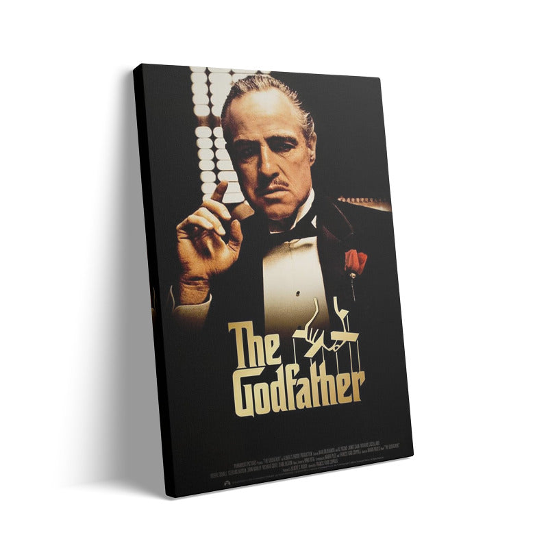 Classic “The Godfather” Movie Poster Canvas – Vintage Wall Art for Living Room
