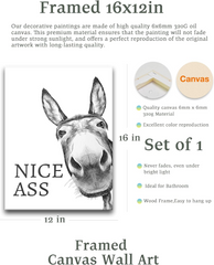 Funny Donkey "Nice ASS" Pop Art Canvas