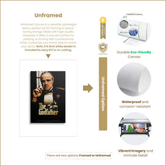 Classic “The Godfather” Movie Poster Canvas – Vintage Wall Art for Living Room