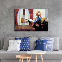 Dumb and Dumber Harry Dunne Bathroom Scene - Funny Canvas Wall Ar