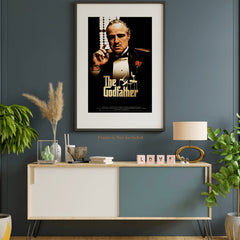 Classic “The Godfather” Movie Poster Canvas – Vintage Wall Art for Living Room