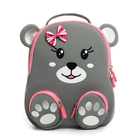 Cocomilo Waterproof Grey Bear Anti-Lost Kids Backpack