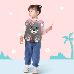 Cocomilo Waterproof Grey Bear Anti-Lost Kids Backpack