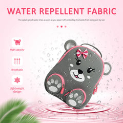 Cocomilo Waterproof Grey Bear Anti-Lost Kids Backpack